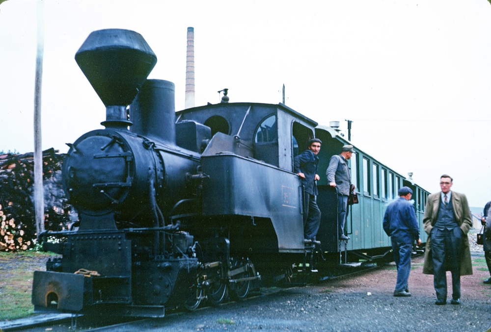 Forest Line in Hungary about to depart.