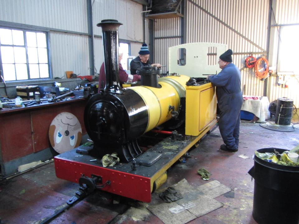 Polar Bear at Amberley being re-assembled