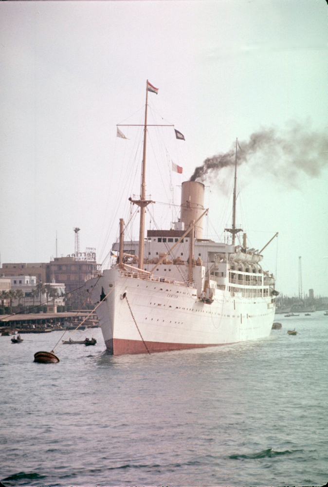 Orient Line Canton at Port Said Oct 1962 taken from SS Paparoa on my way to Australia