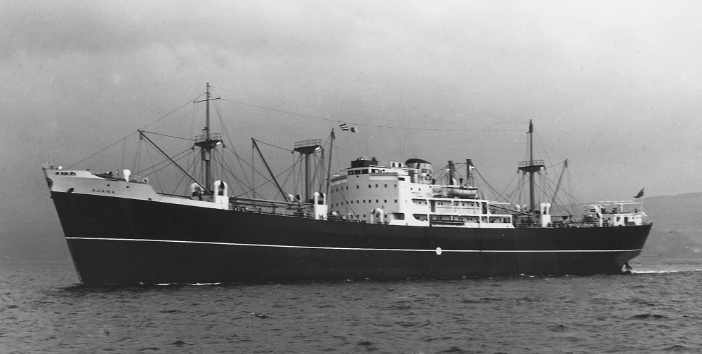 MV Ajana Blt 1950 at Wm Hamilton (Photo Colin Campbell)