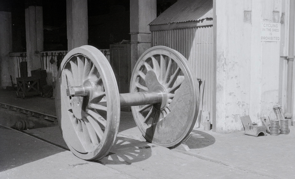 A wheelset at Feltham